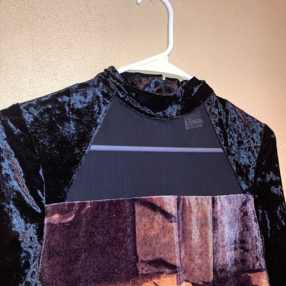 Velvet Long Sleeve Dress - Picture 4 of 14